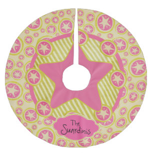 Circles, Stars, Stripes Personalised Tree Skirt
