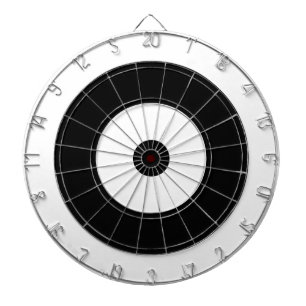 Circles Target Design   Black & White Dartboard