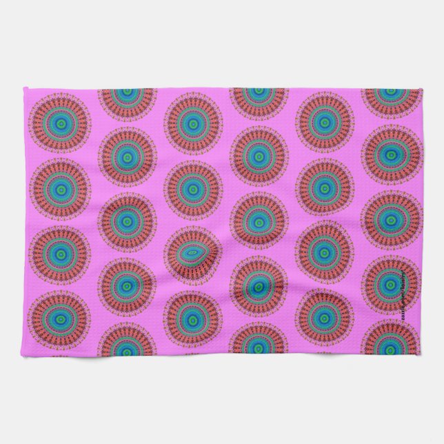 Circles Tea Towel (Horizontal)