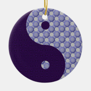 Circles Within Circles Yin Yang Ornament