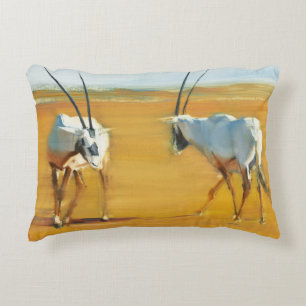 Circling Arabian Oryx 2010 Decorative Cushion