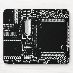 Circuit B&W 2 mouspad Mouse Pad