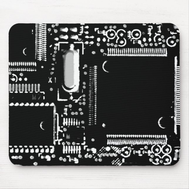 Circuit B&W 2 mouspad Mouse Pad (Front)