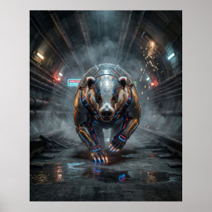 Circuit Badger Tunnel Rush Poster