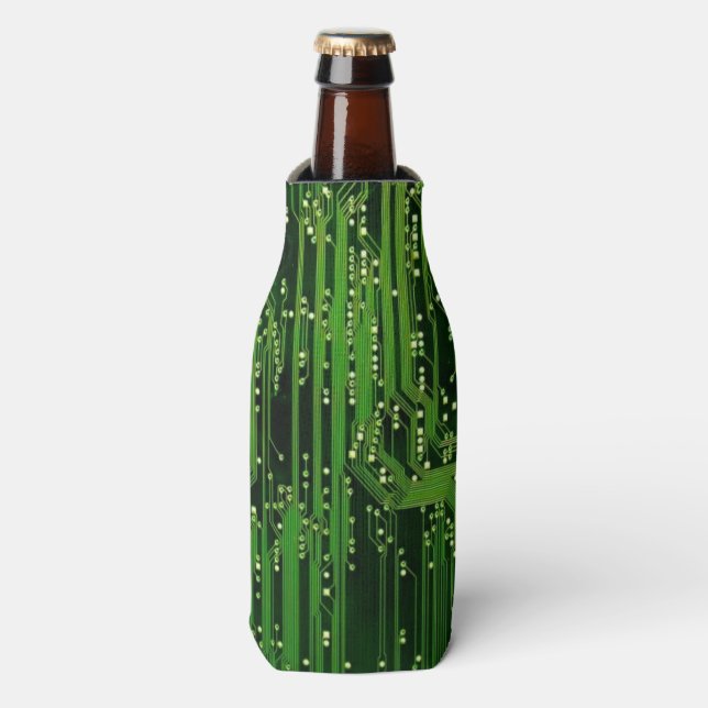 Circuit board background bottle cooler (Bottle Front)