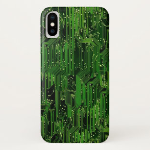 Circuit board background iPhone x case