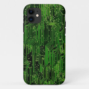 Circuit board background iPhone 11 case