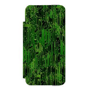 Circuit board background incipio watson™ iPhone 5 wallet case