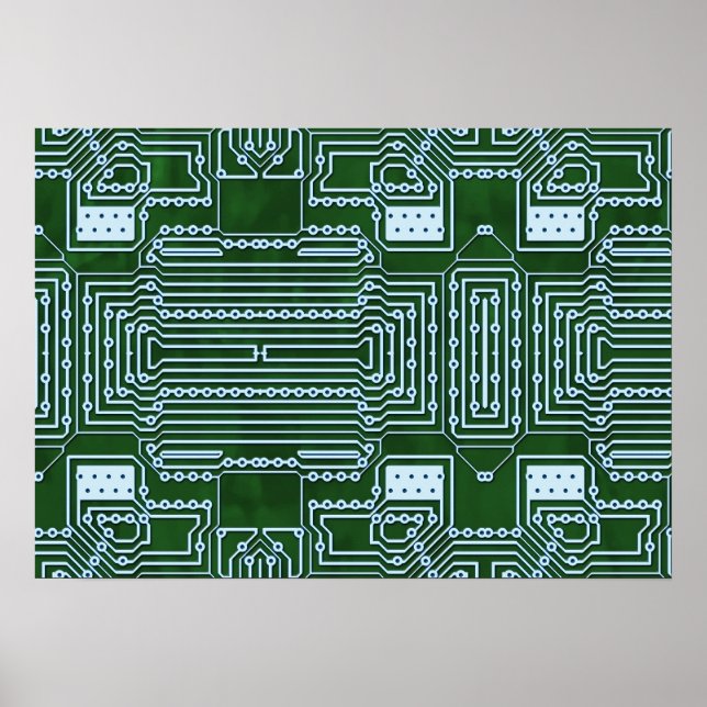 Circuit Board Background Poster (Front)