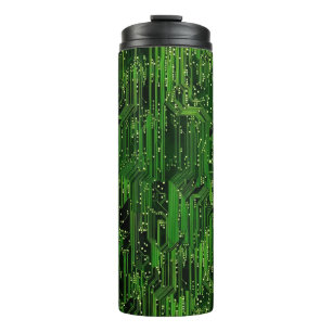 Circuit board background thermal tumbler