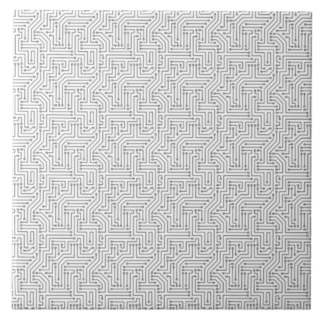 Circuit Board Ceramic Tile (Front)