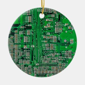 Circuit Board Ceramic Tree Decoration