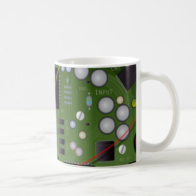 Circuit Board Coffee Mug (Right)