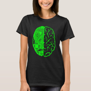 Circuit Board Computer & Brain Ai Learning & Techn T-Shirt