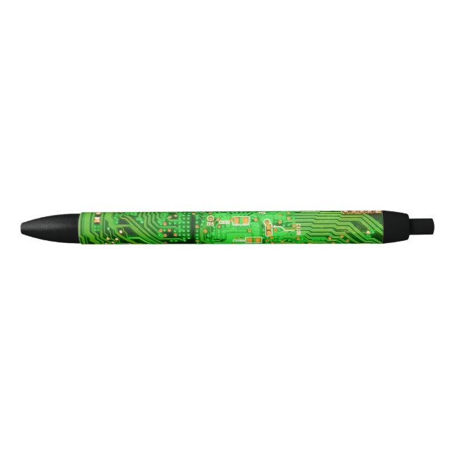 Circuit Board Design Black Ink Pen (Front)