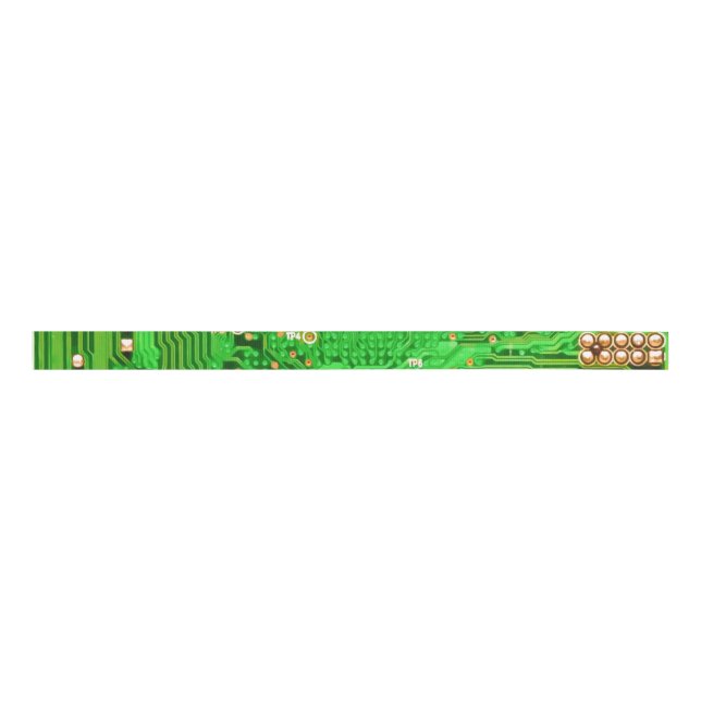 Circuit Board Design Grosgrain Ribbon (Front)
