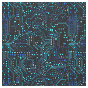 Circuit Board design illustration Fabric