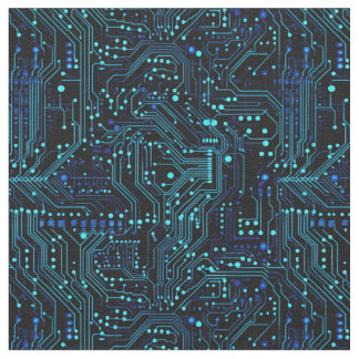 Circuit Board design illustration Fabric