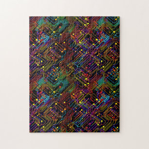 Circuit Board design illustration Jigsaw Puzzle