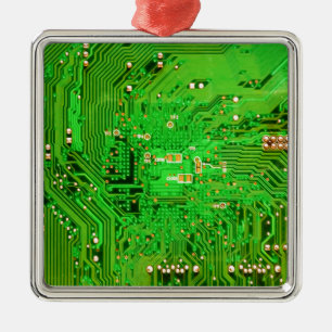 Circuit Board Design Metal Tree Decoration