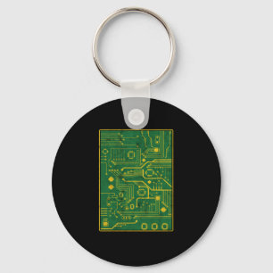 Circuit Board Electrician Awesome Electrical Gift Key Ring