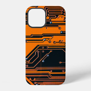 Circuit board. Electronic computer hardware techno iPhone 12 Case