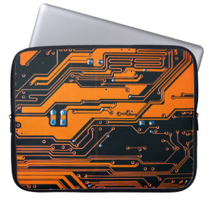 Circuit board. Electronic computer hardware techno Laptop Sleeve