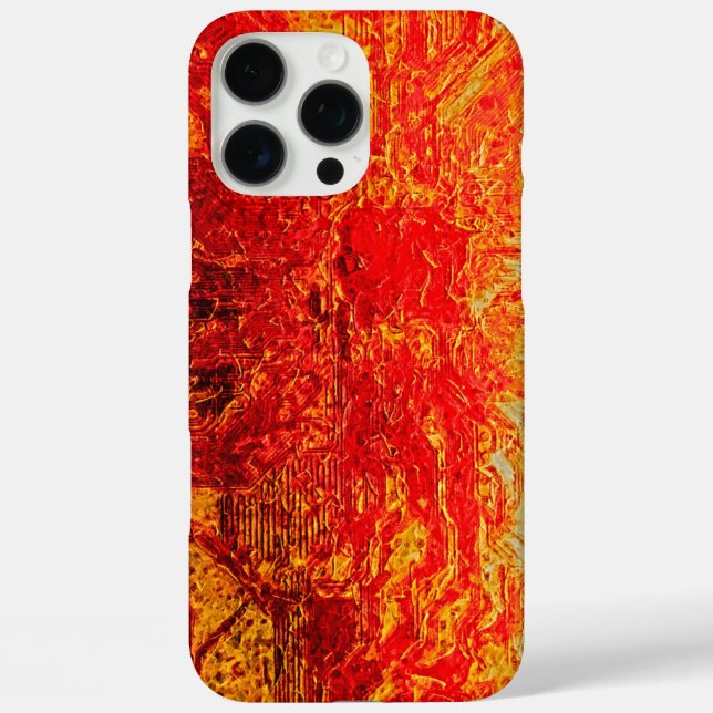 Circuit Board Fiery Explosion Case-Mate iPhone Case (Back)