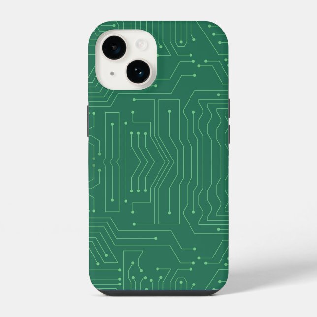 Circuit Board iPhone Case (Back)
