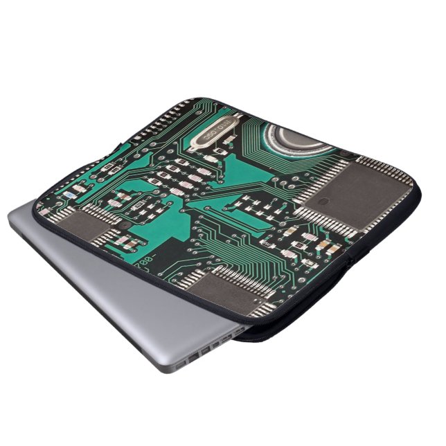 Circuit board laptop sleeve (Front Bottom)