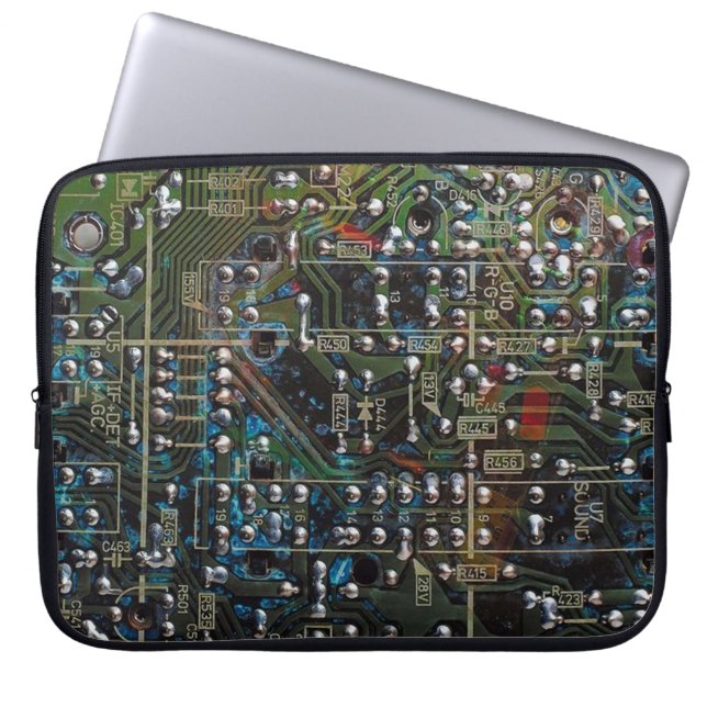 Circuit Board Laptop Sleeve (Front)