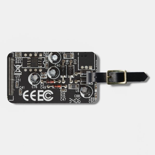 Circuit Board Luggage Tag (Front Horizontal)