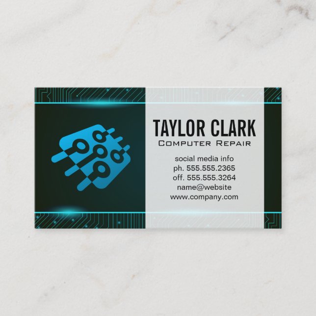 Circuit Board | Microchip Business Card (Front)