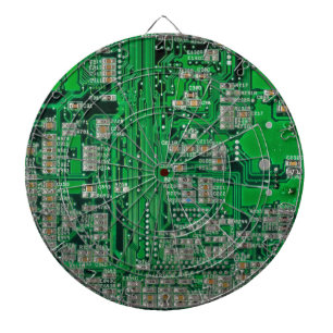 Circuit Board Painting Dartboard
