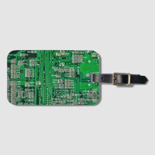 Circuit Board Painting Luggage Tag