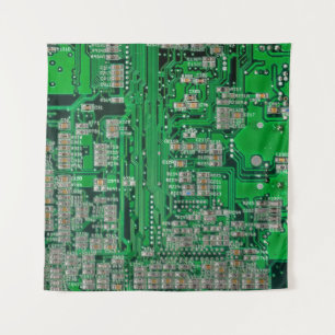 Circuit Board Painting Tapestry