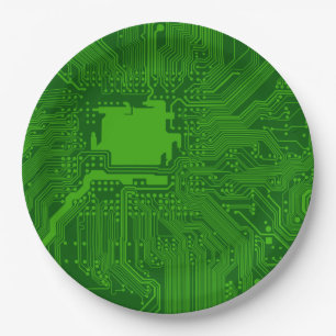 Circuit Board Paper Plate
