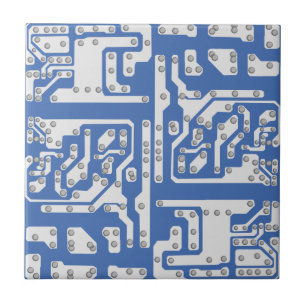 Circuit board pattern ceramic tile