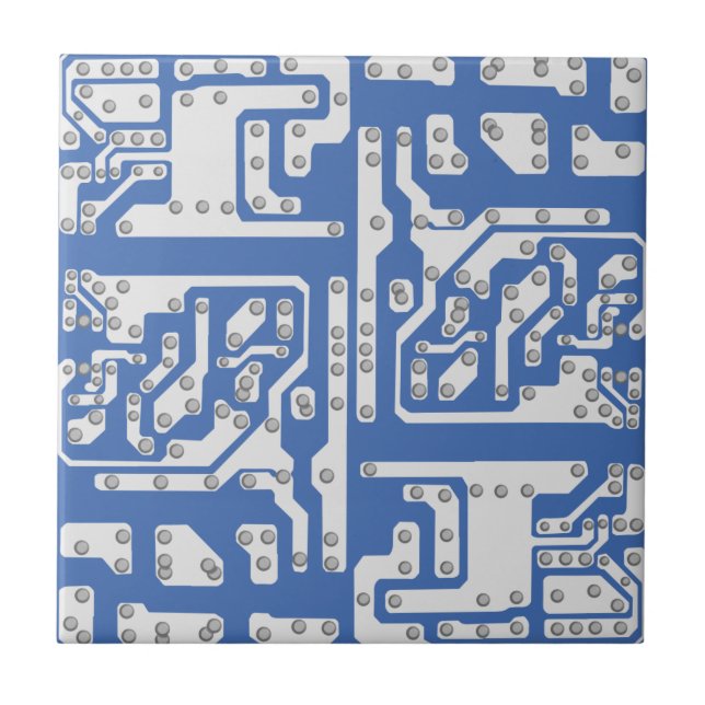 Circuit board pattern ceramic tile (Front)