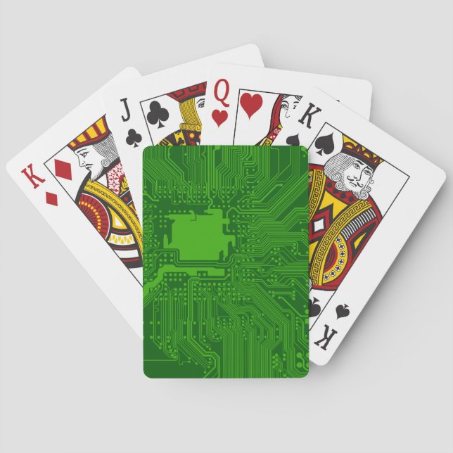 Circuit Board Playing Cards (Back)