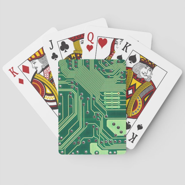 Circuit Board Playing Cards (Back)