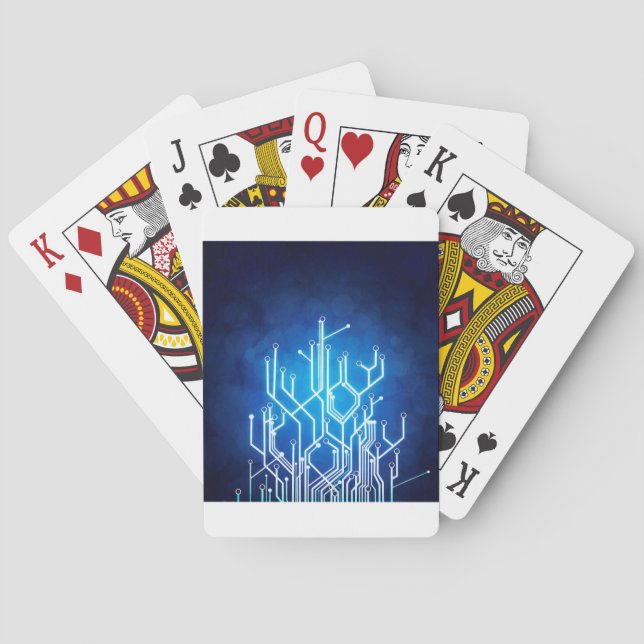 circuit-board-technology- playing cards (Back)
