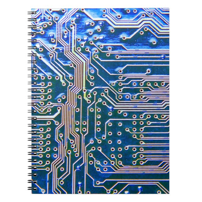 Circuit Boardboard,computer,blue,capacitor,chip,ci Notebook (Front)