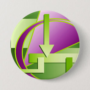 "Circuit Diagram" digital art print 7.5 Cm Round Badge