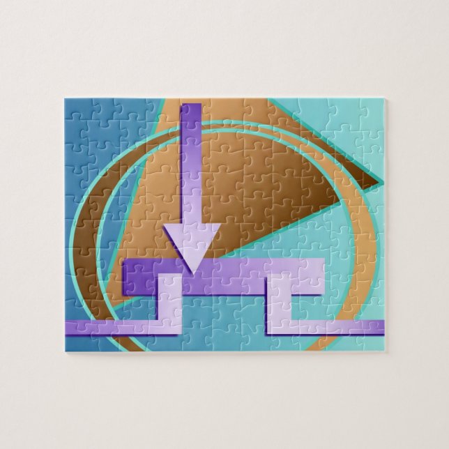 "Circuit Diagram" digital art print Jigsaw Puzzle (Horizontal)