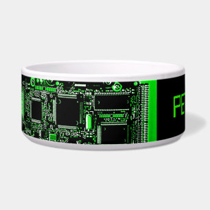 Circuit Green 2 dog bowl