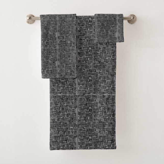 Circuit Maze  Bath Towel Set (Insitu)