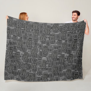 Circuit Maze Fleece Blanket