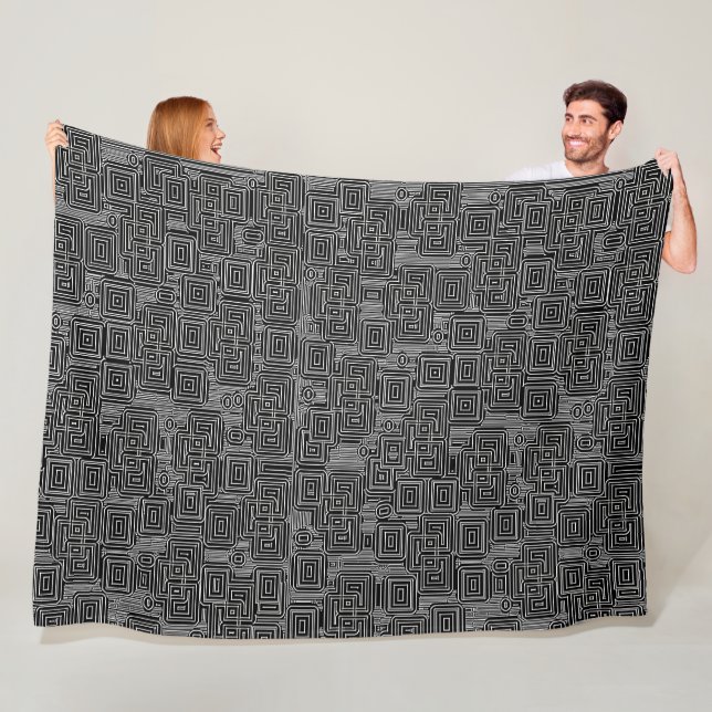Circuit Maze  Fleece Blanket (In Situ)