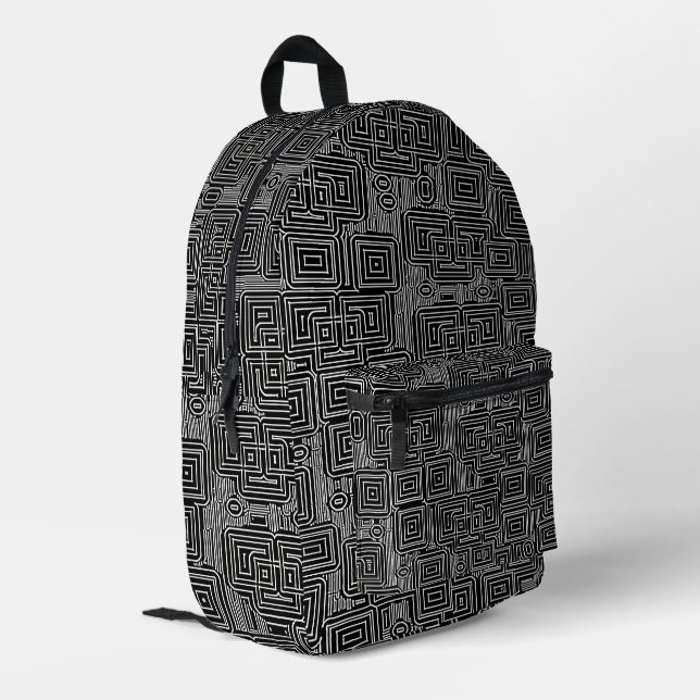 Circuit Maze  Printed Backpack (Back Corner Left)
